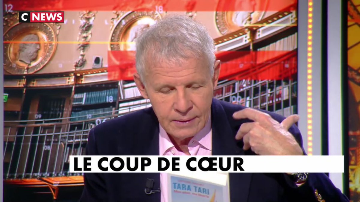 capucinetrochet's tweet photo. Merci Patrick Poivre d'Arvor pour ce coup de coeur littéraire 💫
#Viveleslivres #CNews #TaraTari https://t.co/xUkMZl29fH