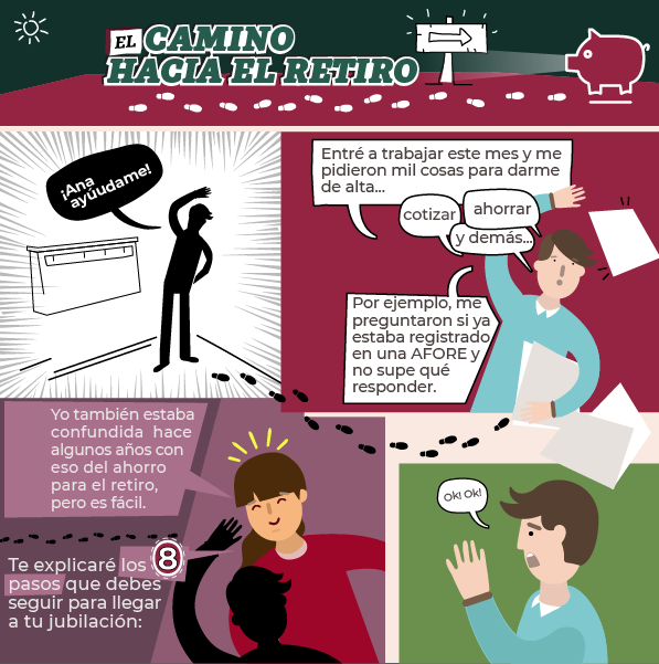 CONSAR_mx's tweet photo. ¿Comenzaste a trabajar formalmente? Conoce el camino hacia el retiro y sácale provecho a tu cuenta #AFORE: https://t.co/KxVXWK8GlH