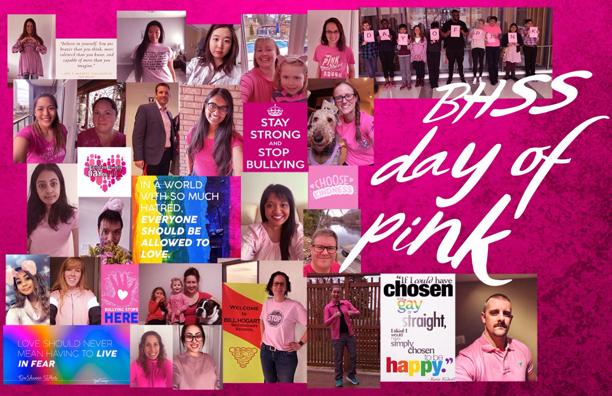 BillHogarthSS's tweet photo. @BillHogarthSS staff are leading online learning from their homes and we are wearing pink today to take a stand against homophobic, transphobic and all forms of bullying. #InternationalDayofPink #inclusion #mattering #belonging
@YRDSB https://t.co/b5pPQWsfh8