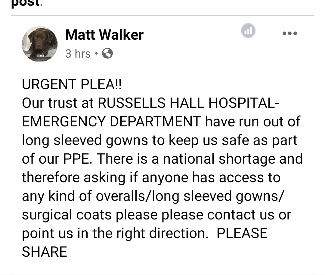 Can anyone help Russells hall hospital EMERGENCY DEPARTMENT