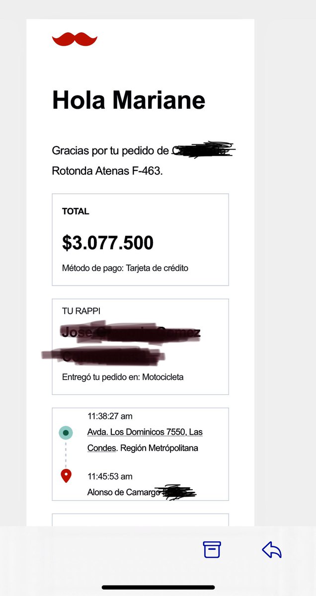 Marianevonm's tweet photo. Hice una compra en @RappiChile y posteriormente me hicieron un cobro fraudulento de 3 millones a través de la aplicación.
48hrs después soporte no me responde y no hay como contactar por este robo.
Ayuda!!
 @Anto_Rappi @SERNAC @canal13 @TonkaTP @ramirez_polo  @mirnaschindler https://t.co/x1MXtKizLU