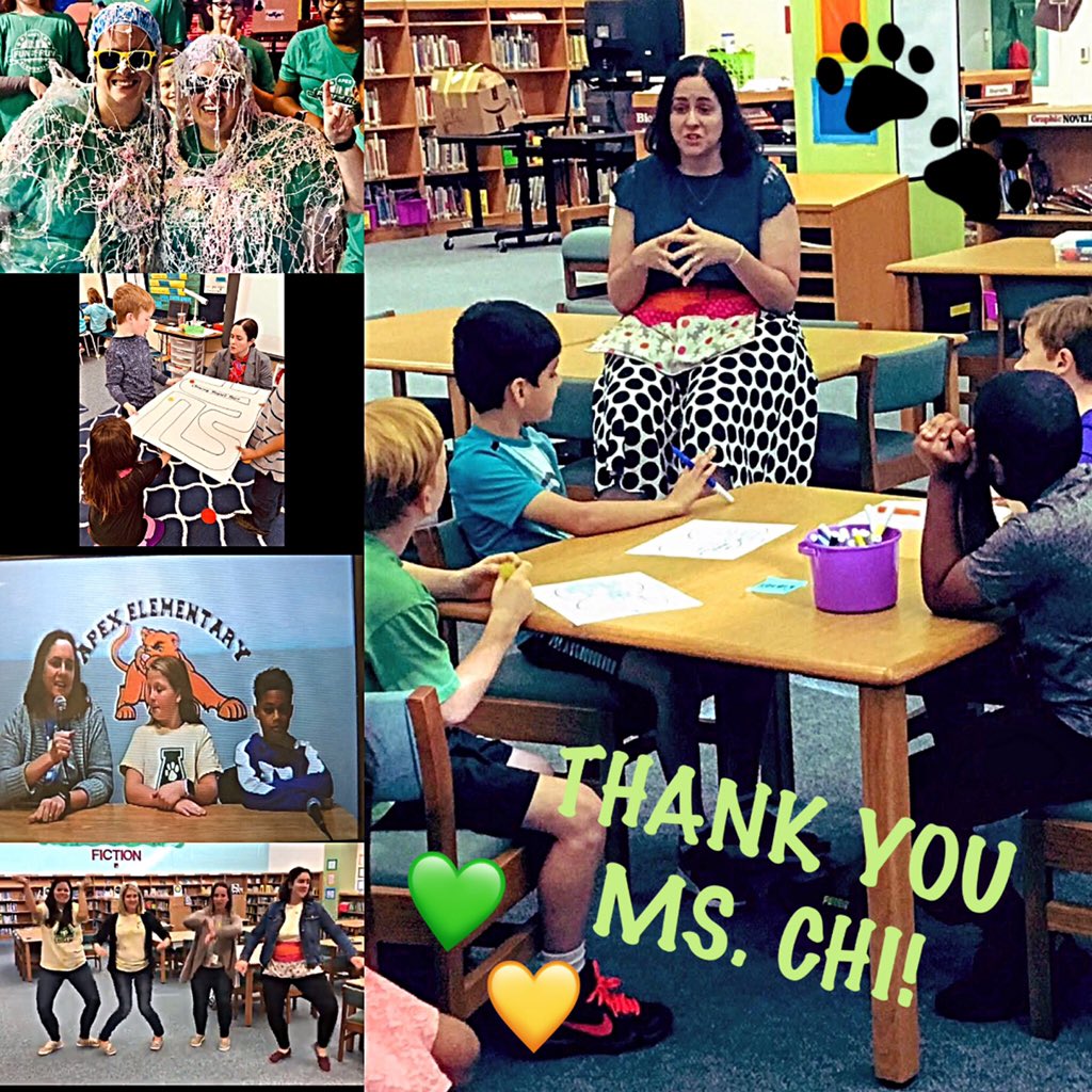 Shout out to <a href="/apexescougars/">Apex Elementary</a> assistant principal <a href="/SChi0806/">Sarah Chi</a>! She pours her ❤️ into our staff, students and families daily and brings lenses of equity and compassion always. And...she makes a mean spreadsheet. 😉 🐾🏆#APWeek20 <a href="/WCPSS/">Wake County Public School System</a>