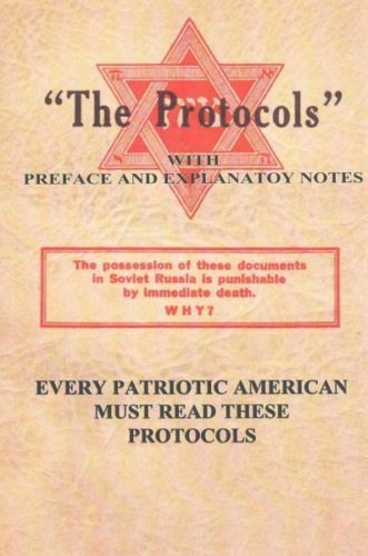 But here's the thing. The Protocols of the Elders of Zion documents are actually forgeries and plagarisms of a play about how WHITE PEOPLE control the world through manipulations and lies.It's all deflection and projection.4/