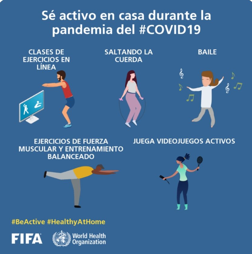 FFH_Honduras's tweet photo. 🏋️🕺💃🎮
@fifacom_es y @FenafuthOrg
Quédandose en casa y activos🏋🏿♂️🤸🏽♀️⛹🏽♀️
#SéActivo y mantente sano en casa y en todo momento
#SeActivo
#QuedateEnCasa #FIFA #FENAFUTH2020 https://t.co/cAjTiF8ZGq