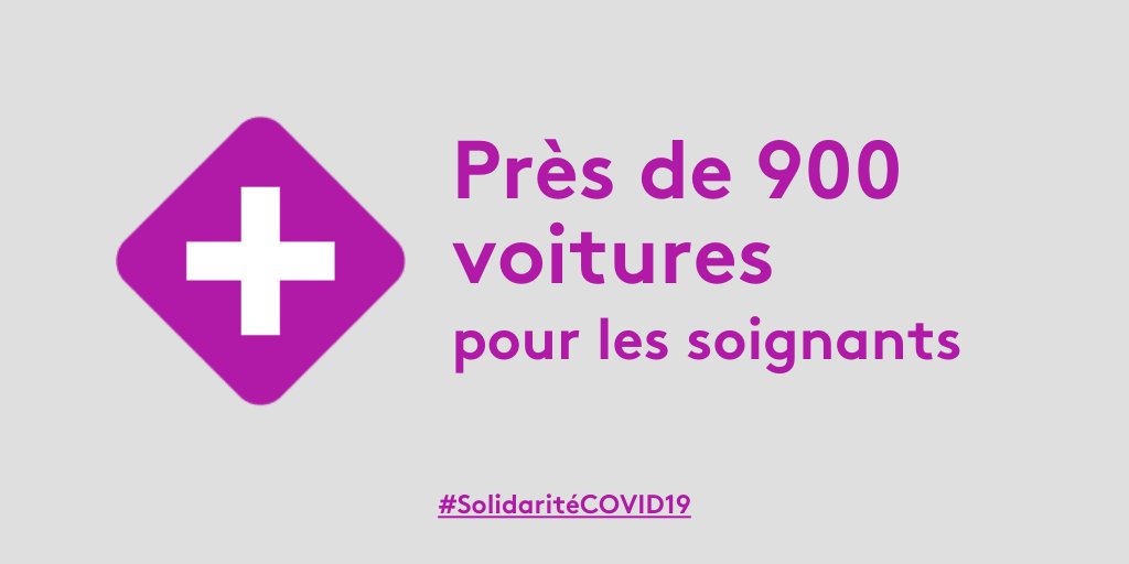 GetaroundFR's tweet photo. #SolidaritéCOVID19 Grâce à la générosité de notre communauté de propriétaires, près de 900 voitures sont mises à disposition à prix réduit sur Getaround pour les #soignants en France. 
Rendez-vous ici pour en savoir plus https://t.co/WDZgoBiHgm https://t.co/t6axQU8klS