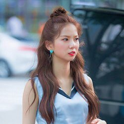 yujin - personal fave so far: long light brown styled wavy, as it was in the I like it performance video: longish light brown, full and wavy, as it was in the where are you mv