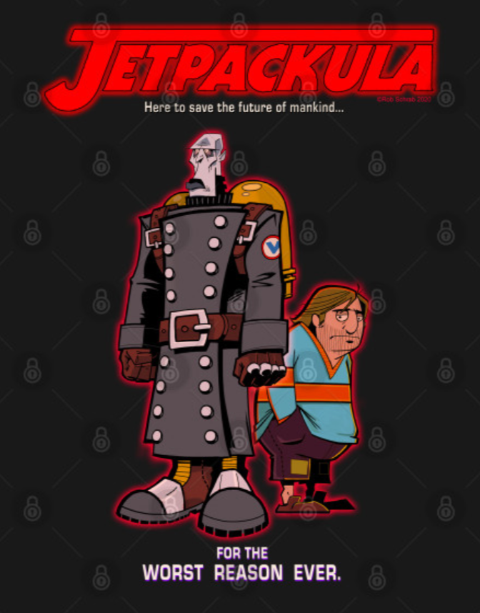 RobSchrab's tweet photo. New Jetpackula shirts! $14! On sale for a limited time! https://t.co/5FqfrMY5dx #schrabHomeVideo #Jetpackula https://t.co/nWdqeBndP8