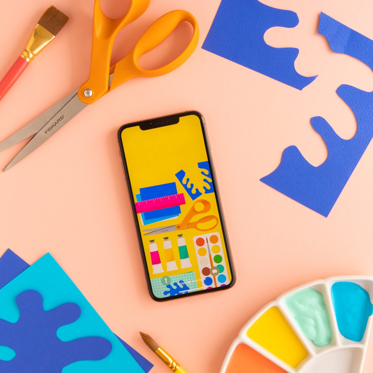 sarahhearts's tweet photo. WFH? Here's a fun wallpaper I created in partnership with @FiskarsAmericas to bring a little joy and happiness to your screen! https://t.co/hXDgd905Gs #Fiskarspartner https://t.co/T1KdojOASj
