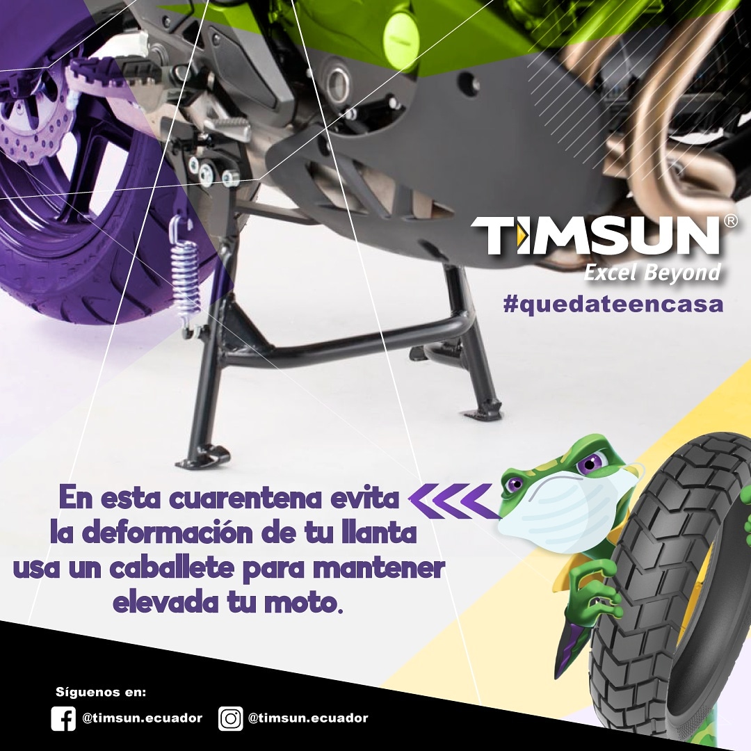 Idirsa_ec's tweet photo. En cuarentena si no utilizas tu moto ayuda a que las llantas no se deformen #timsun #ecuador #todoscontraelcovid19 #Covid_19 #deestasalimosjuntos https://t.co/lzzMt8yY3d