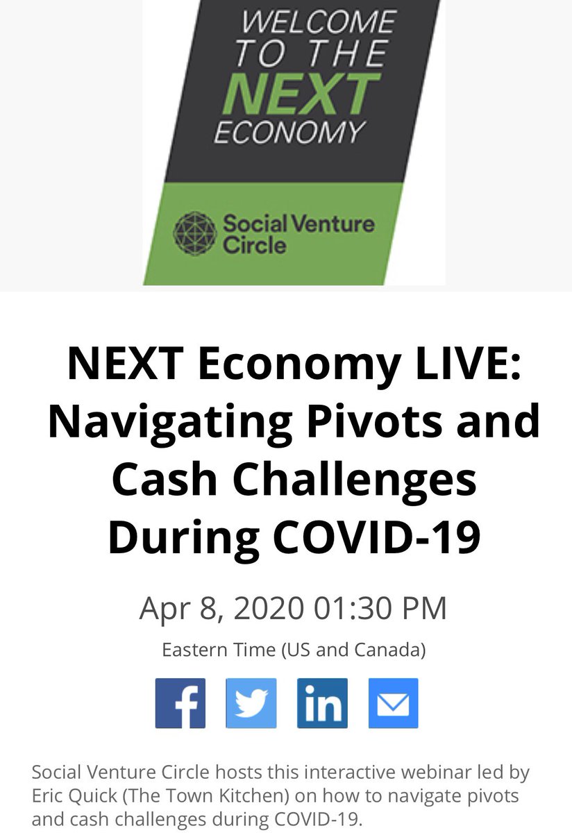 theASBN's tweet image. Today @ 1:30 ET. Sign up at SVCimpact.org/live @TheTownKitchen #NEXTEconomyLIVE
