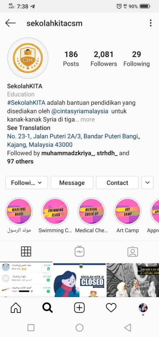 Boleh kenal Sekolah KITA lebih dalam through Facebook : Pusat Bimbangan Alternatif Cinta Syria Malaysia Instagram : sekolahkitacsmYoutube : Cinta Syria Malaysia - CSM