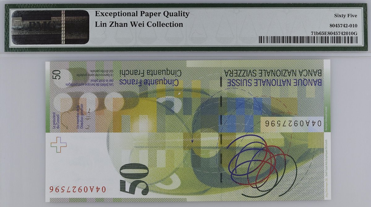 PMGnotes's tweet photo. Note of the Day: This Switzerland 2004 50 Franken features an image of Sophie Henriette Gertrud Taeuber-Arp, a renowned artist from the first half of the 20th century. ... #WomenWednesday #numismatics #notecollecting #banknote #currency #Switzerland #Swiss #Franken #Taeuber-Arp https://t.co/AEPTnVlnYj