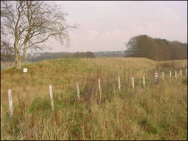 2] This is the Old Ditch longbarrow – one of 27 on the Plain. The BIGGEST in Britain at 120m long. These often had a platform with a number of individuals at one end and sometime as pit (or socket) for a standing stone.  #SPTAarchaeology