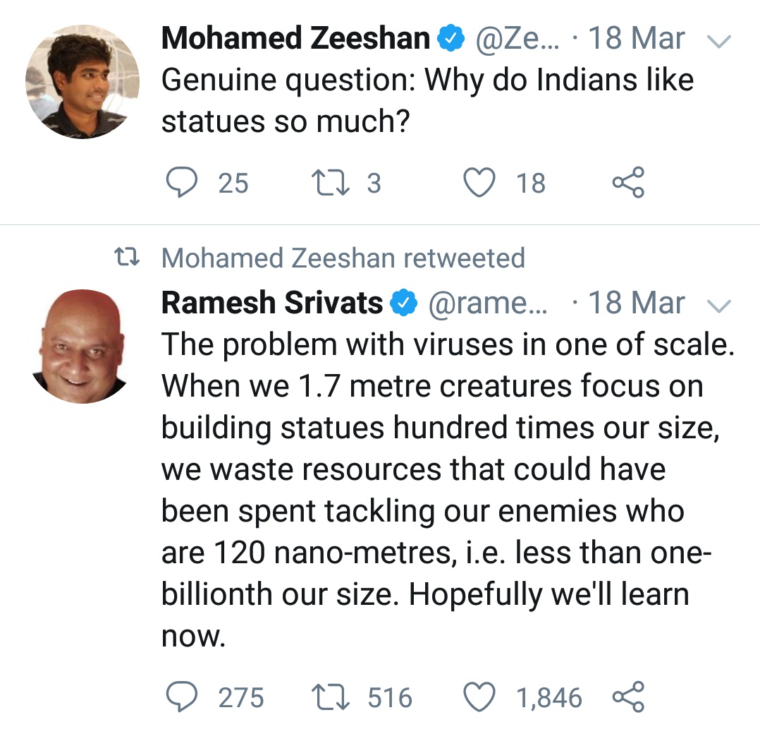 ...Who said all the Gaumutr drinkers deserve this fate!? (Oh or it is too much of a generalisation if I do it?) - hey I found another tweet of yours that talks about Indians liking statues, does it have anything to do with idol worshiping that is branded as evil in Qur'an?
