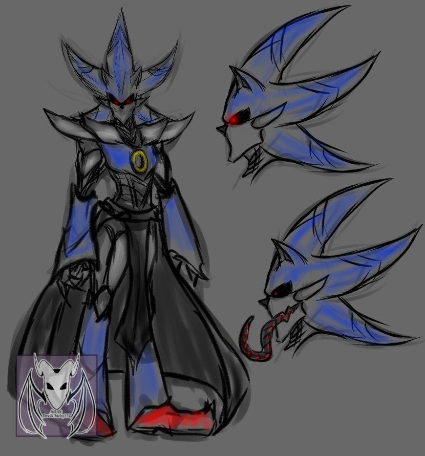 💜~ DevilChicky210~ 🔞 on X: Decided to draw Neo Metal Sonic. In