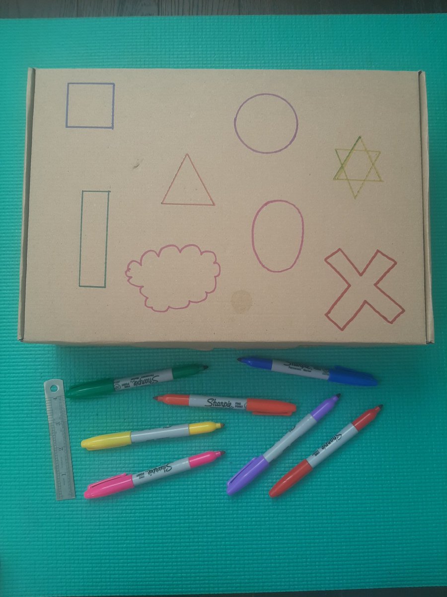 AsdStation's tweet photo. Simple homemade puzzle/form box, great for matching, shape work, treasure hunts to find pieces, language development, functions, maths, etc. Check out the videos of different games on my Instagram @ASDCreationStation  #ASD #teachers #earlyyears #homeschool #development #parents https://t.co/db9GpE2UUJ