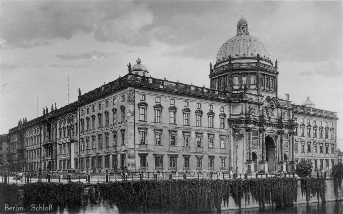 for over a decade the german govt has been laboriously demolishing a former communist showpiece and parliament building in east berlin called the palace of the republic, and replacing it with a facsimile of the building that was there before it, the kaiser's berlin palace...