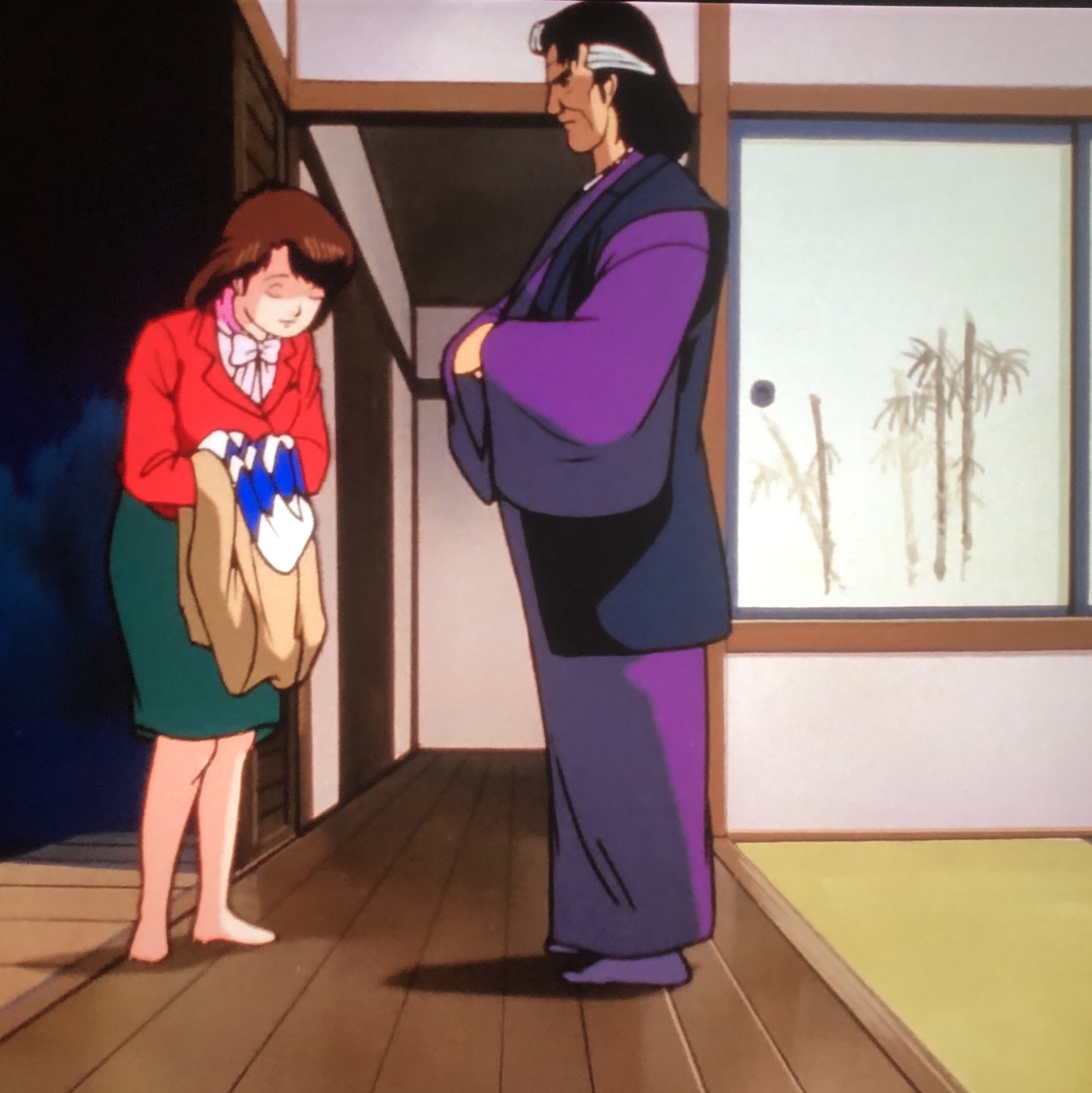 Shimako 美味しんぼ52話 魚の醍醐味 河南氏 京アニで作画が美しい脳味噌回 実は萌え回です 山岡 栗田さんが初めて美食倶楽部に 栗田さんの ここが山岡さんの から2人の靴を揃え挨拶 雄山が唸るシーンが憶測を呼びます 因みに6話 幻の魚