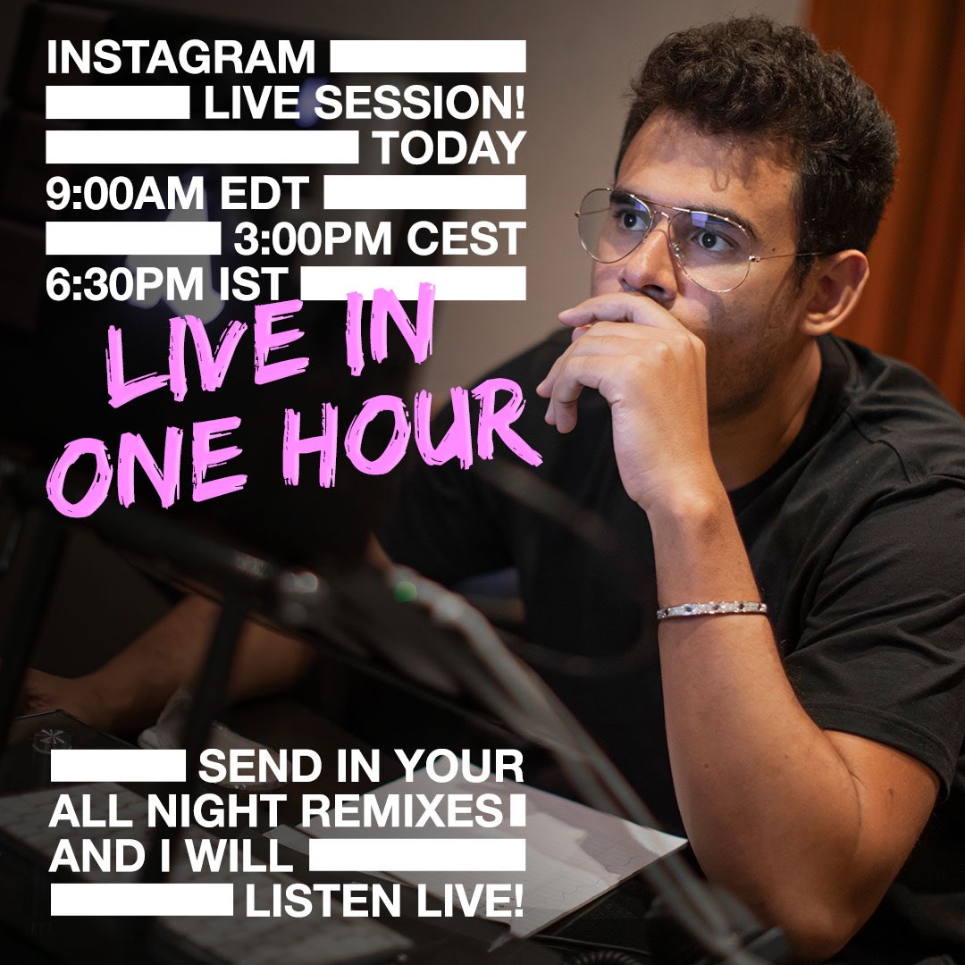 afrojack's tweet photo. LIVE IN ONE HOUR ➡️ https://t.co/LlOtcceY6t https://t.co/M84XJly7hp