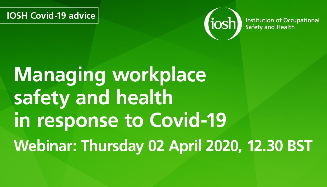 If you missed the #webinar last week on Managing workplace safety and health in response to #COVID19, here is a link to the recording: socsi.in/D6YHU. Details for this week’s webinar will follow shortly