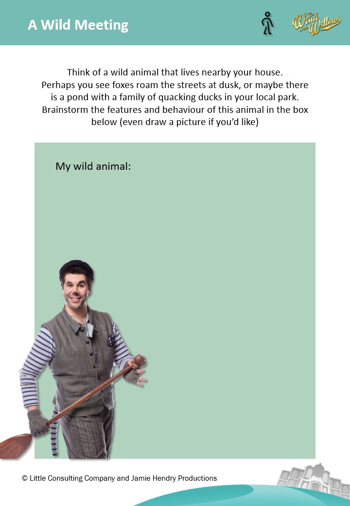 jhpuk's tweet image. Week 2 for #WillowsWednesday is an activity from our Activity Pack (willowsmusical.com/activities-for…) - A Wild Meeting &amp;amp; Letter. 
We want you to think about the last wild animal you saw &amp;amp; then write us a letter telling us all about it!
Send to us/tag us in your creations to share!