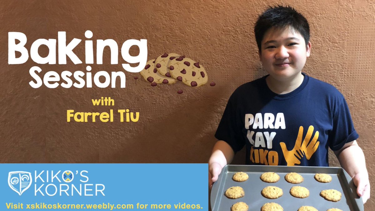 xavierschool_sj's tweet photo. The best way to eat cookies is when you share them with your friends and family. 

Let Farrel Tiu teach you how to make an oatmeal cookie in this session: https://t.co/wsHkWfhlVo https://t.co/EesQcw7dMm