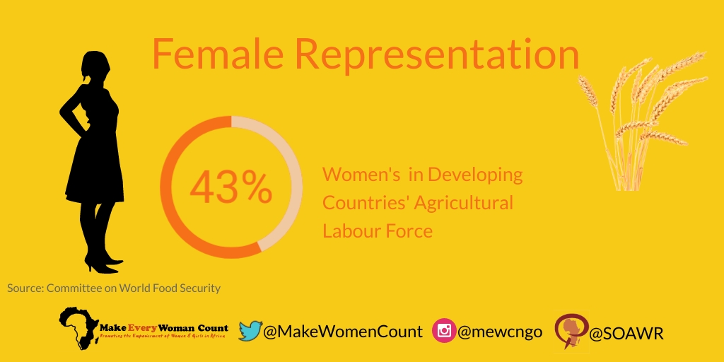 MakeWomenCount's tweet photo. While celebrating #AfricanWomensDecade, let us recognize the #women who compose 43% of developing countries’ agricultural #LabourForce. 👏 #CommitteeOnWorldFoodSecurity
Source: @UN_CFS https://t.co/WKBRpv7kZb