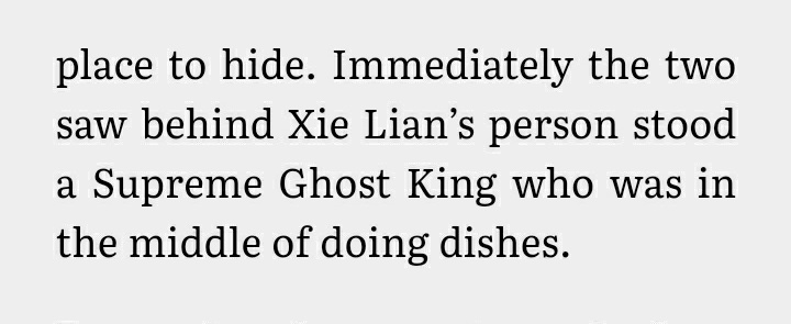 Imagine seeing a Supreme Ghost King who is feared in three realms doing dishes in Xie Lan's shrine 