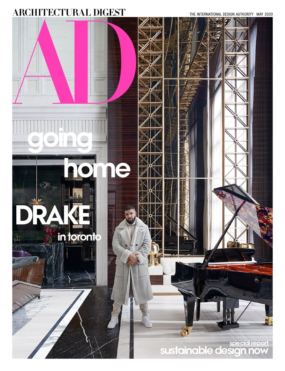 We know you’ve been begging to see inside @Drake’s Toronto home after glimpses in his videos. We heard you. Take the long-awaited tour of our May cover star’s home here: archdg.co/UpI3gei