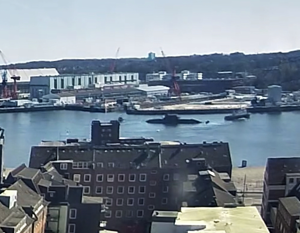 WarshipCam's tweet image. German Navy Type 212-class attack submarine U35 in Kiel Harbor Kiel, Germany yesterday - April 7, 2020 #u35 #type212 #submarine