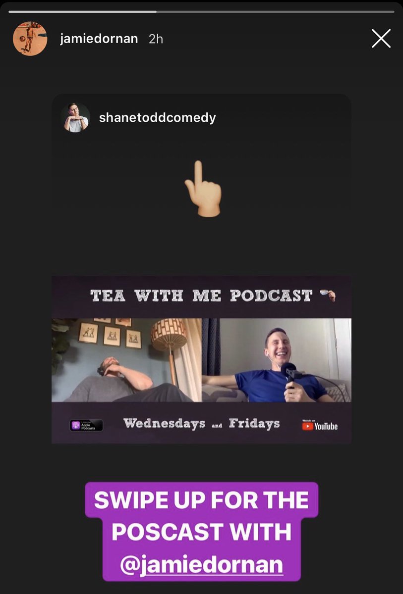foreverdamie_'s tweet photo. O episódio com a participação de Jamie Dornan no podcast “Tea With Me” do comediante Shane Todd, já está  disponível em vídeo no YouTube e em áudio no Spotify.
Via @jamiedornan IG Stories
#JamieDornan https://t.co/2Uk3kYIaB4