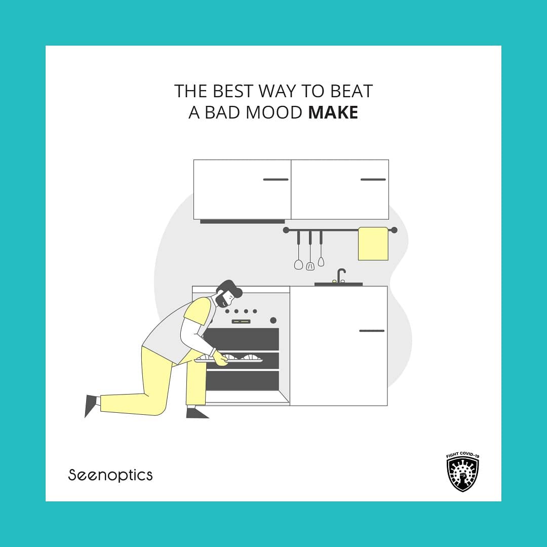 Seenoptics's tweet photo. The Best Way to Beat a Bad Mood, According to Psychology is the 3Ms
1 - #Move
Your body, Furniture around.
2 - #Make
A cup of coffee, Healthy meals, Funny videos.
3 - #Meet
Virtual book clubs, E-friend.
#seenoptics #Beirut #Lebanon #optical #glasses #eyetest #stayhome #staysafe https://t.co/08YGHSpm9F