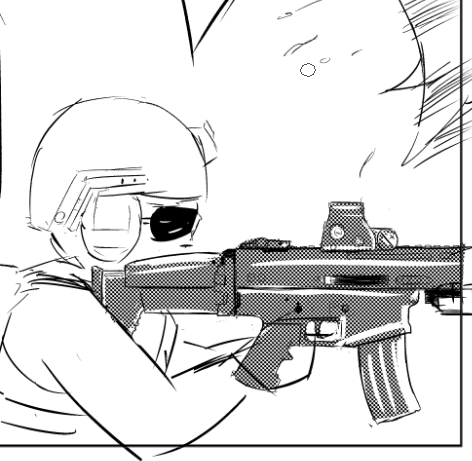 トーン貼ったら急にそれらしくなったじゃなぁ～い♡(内なるオカマ) 