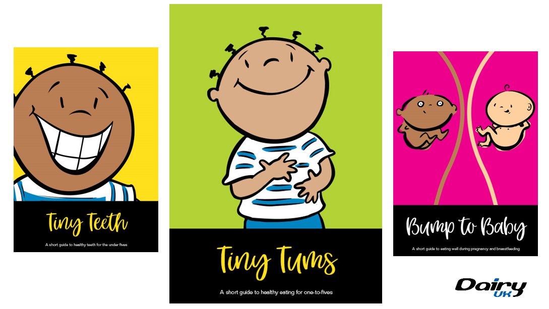 Tiny Tums! A short guide to healthy eating for one-to-fives. Download or order our free #earlyyears #nutrition resources here: milk.co.uk/publications