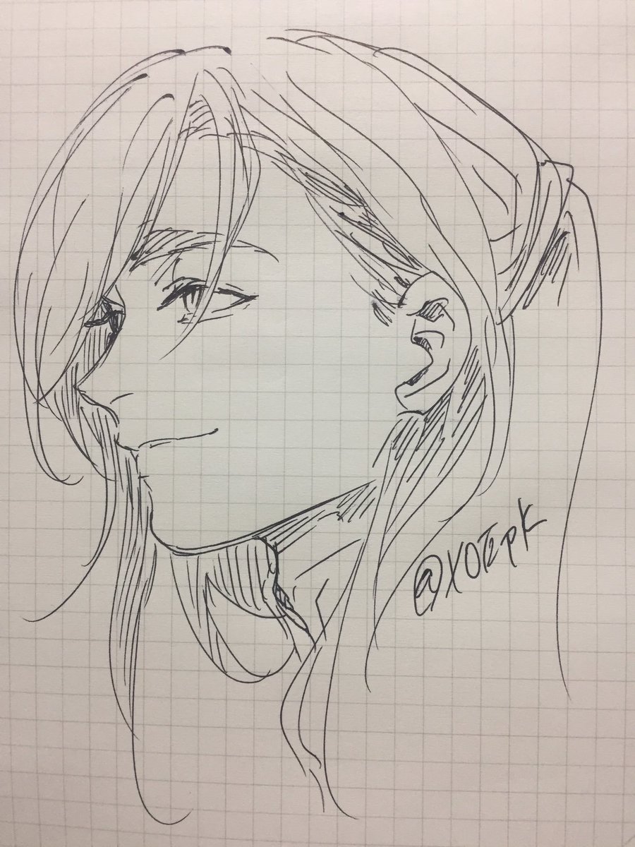 ボールペンらくがき
続きまして〜
完全に手癖で青江さん 