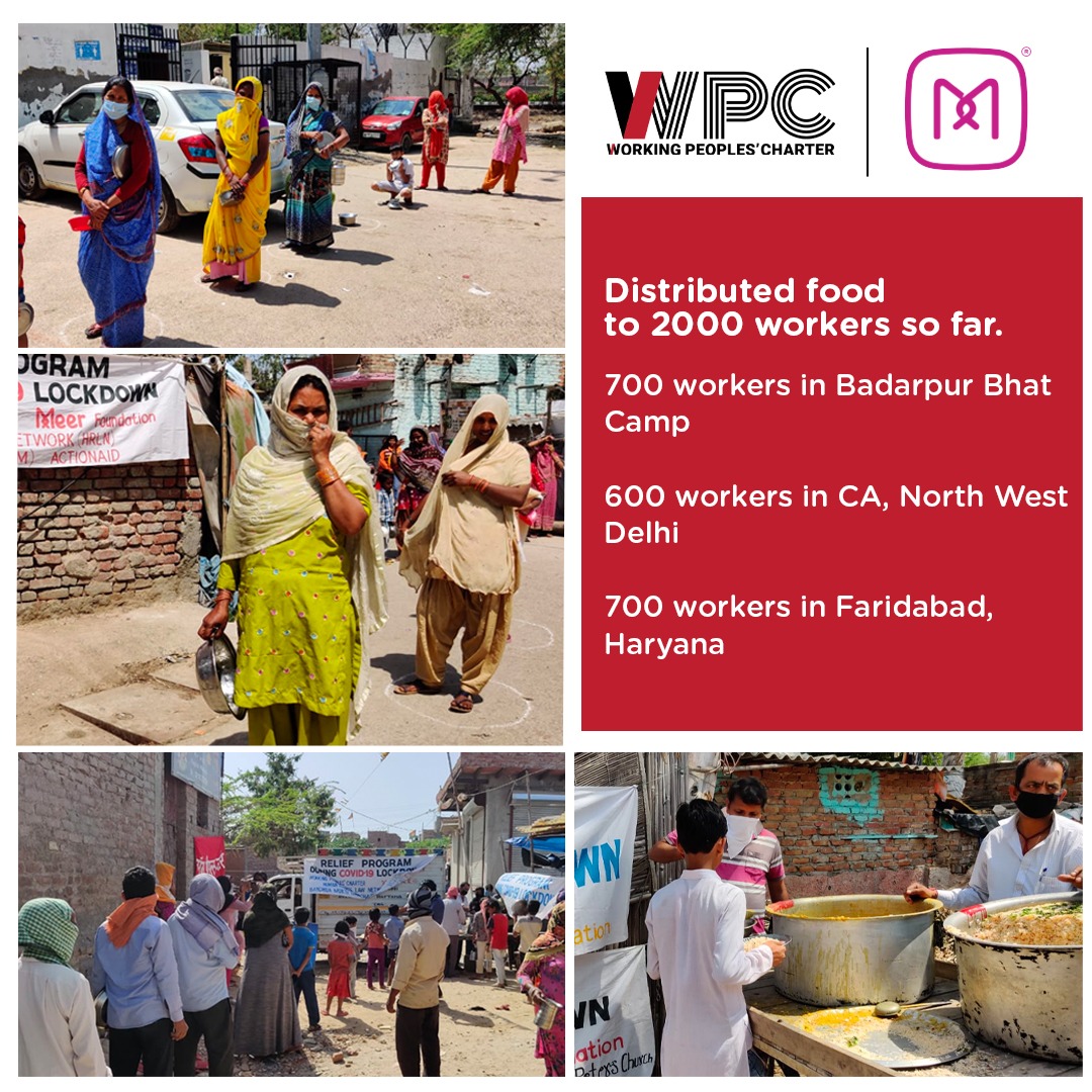 SRKUniverse's tweet photo. DILWALA BAADSHAH 👑

SRK's @MeerFoundation in association with Working People's Charter comes to aid of over 2000 daily wagers across Delhi. ✨

#SRKHelpingFamilies 💖🙏🏼 https://t.co/Fv5Y5hoPOn