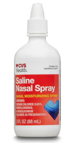 Nasal saline spray can help soothe irritated mucous membranes inside the nose from any cause.  Can use as needed several times a day Few side effects of concern Great for babies  adults Doesn't reduce swelling or 'fix' underlying cause