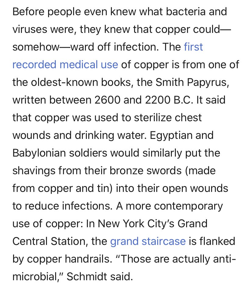 Why aren’t we putting copper tape on literally everything in public spaces