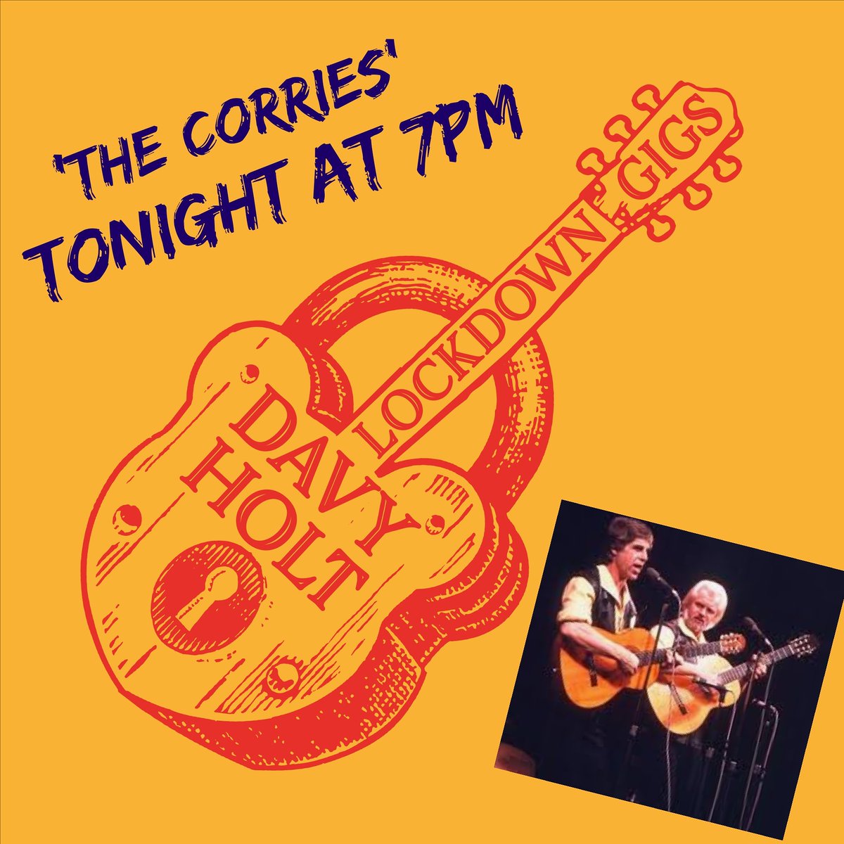 It's all about iconic Scottish Folk music duo 'The Corries' on tonight's Lockdown Gig 😄 Join me LIVE at 7pm on facebook.com/thelockdowngig… 📽🎸🎤📺💻

#COVID #COVIDー19 #lockdownuk #Livestream #livegig #lockdowngigs #davyholt
