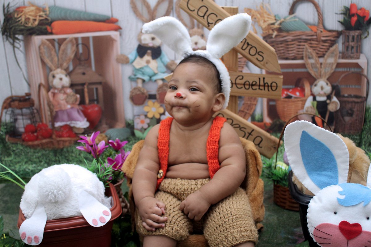 mileolvc's tweet photo. Coelhinho se adiantou, n quis esperar até domingo hahaha eu morro de amores, coisa gostosa da mamãe 🥺🥰💙 https://t.co/OrYIh7Y6Sg