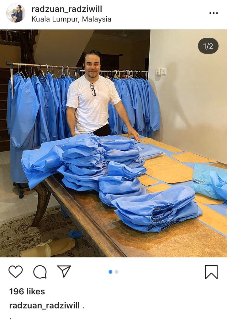 4 out of many Malaysian designers who are contributing in producing PPE of frontliners. Others are Rizman Ruzaini, Alia B, Key Ng, Celest Thoi, Khoon Hooi, Nurita Harith & Mimpi Kita. (Tq  @missnurulyusuf for the info). & many tailors and inmates taking part too! I  my country