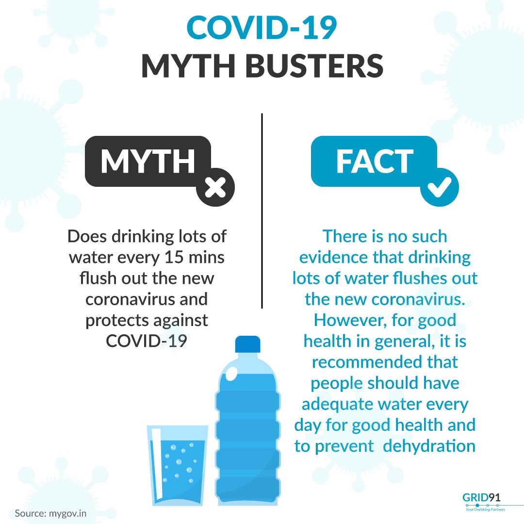 grid91_official's tweet photo. As the outbreak continues to create panic, @grid91 helps bust some myths and brings you facts to avoid confusion and spread of misinformation.
#mythbusters #grid91solvingmisconceptions #avoidmyths #facts #stayfit💪 #stayhealthy #fightagainstcorona #beprepared #TruthMatters #Facts https://t.co/n8sxmyzMn8