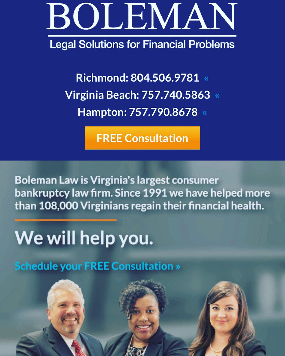 BolemanLawFirm's tweet photo. During these difficult and stressful times, we want you to know that WE WILL HELP YOU!  We are open and available  for virtual appointments.  We can also answer your questions by phone or email.  Legal solutions for financial problems. https://t.co/Q0snSg1kTQ