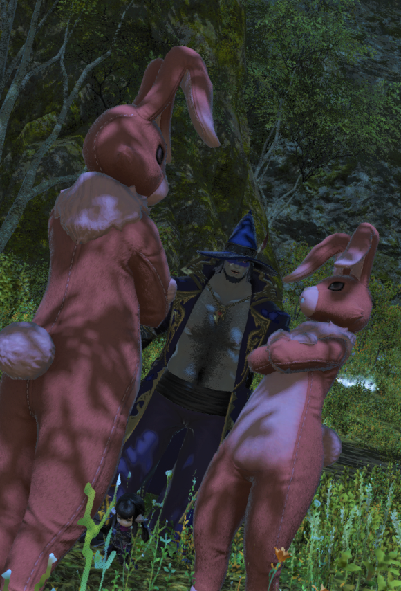 ArtasMagus's tweet photo. BUNNIES....BUNNIES EVERYWERE!!!!😱😱😱 #GPOSERS #bunnies #heaster #SquareEnix #roegadyn #FinalFantasy #FF14 #FINALFANTASY14 #FFXIV https://t.co/K3sYdB81bR