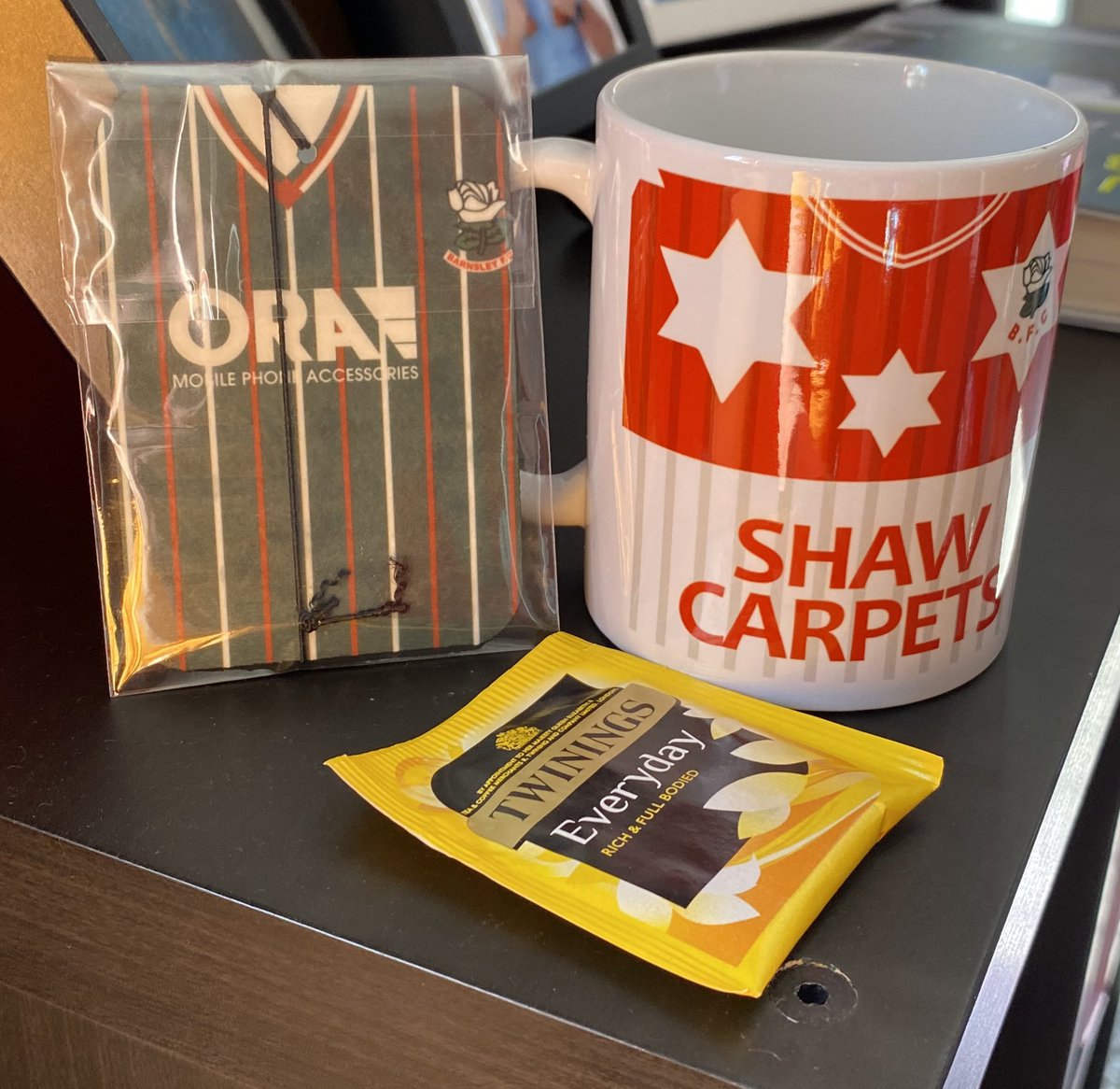 nick_bfc's tweet photo. Have to have a few cuppas in new work mug whilst in lockdown #BFC #shawcarpets #airfreshner #terracelife cheers @theterracelife https://t.co/sVgtYMsabm
