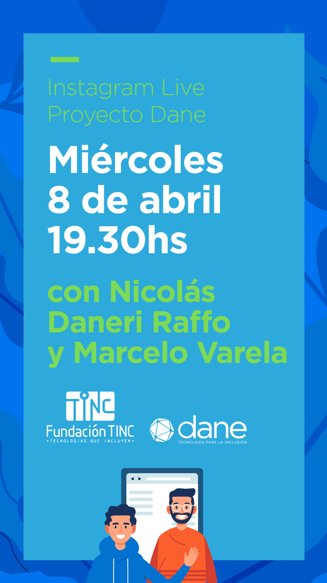 mvarelauy's tweet photo. Hoy haremos un Live por Instagram a las 1930 junto a @ndaneriraffo para hablar sobre el @proyectoDANE Los esperamos!!!
#APPS #inclusiondigital #SindromeDeDown #ProyectoDANE #FundacionTINC #ASDRA #discapacidadintelectual https://t.co/BnsFOtCEZX
