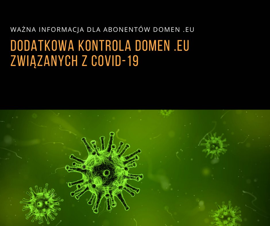 hrd_pl's tweet photo. #eurid zwiększa kontrolę domen związanych z pandemią - system #apews rozszerzony o nowy katalog słów https://t.co/1rRKdBiPbc