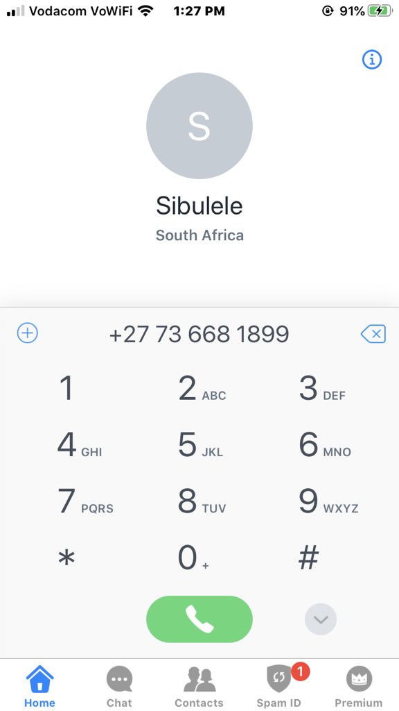 Anyway, that’s Sibulele’s number. Please tell him to stop cat fishing people