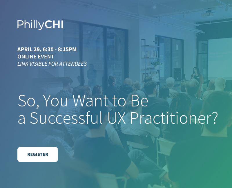 PhillyCHI's tweet photo. Hi Everyone, we're back! We are excited to announce that this panel will now be held virtually. Tune in to hear our wonderful panel talk about current trends, what it's like to work in different types of environments, and more!

Link to Register is in our bio ✨

#phillychi #ux https://t.co/PcMu9jPWhq