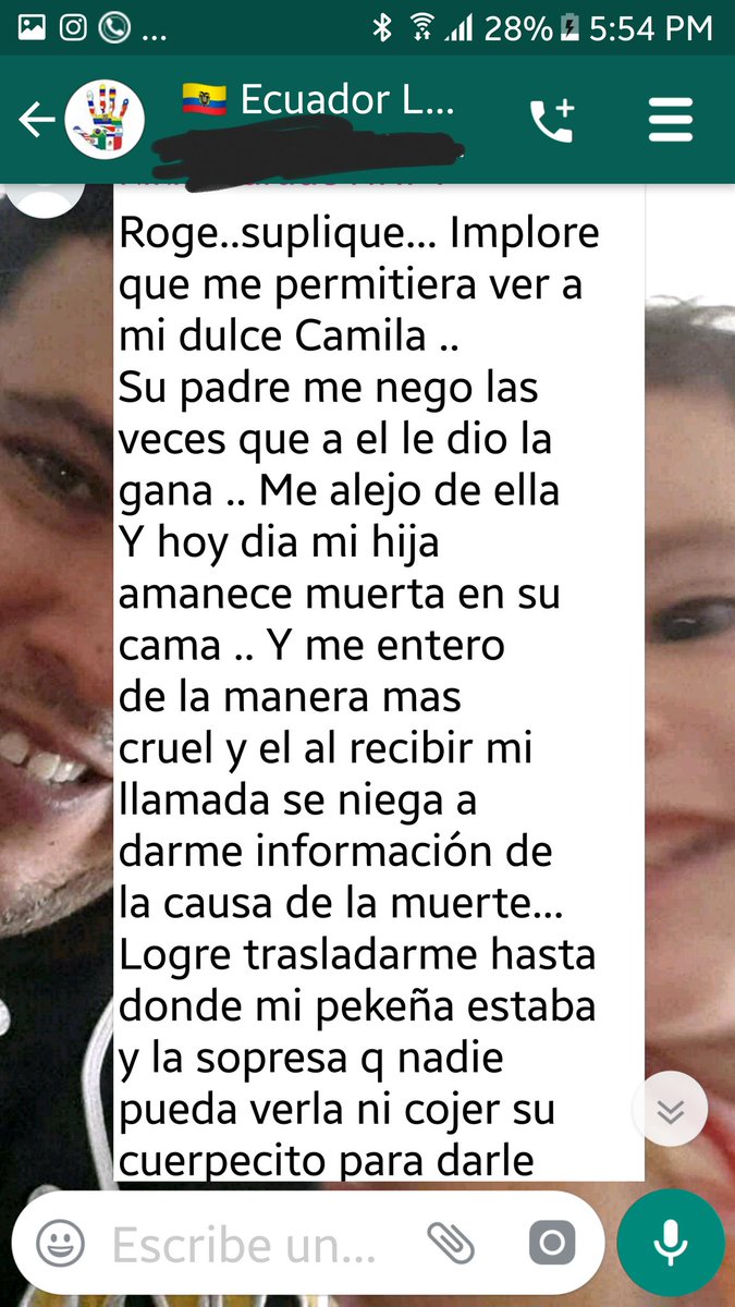 ELEAZA02's tweet photo. @DerechosNinezAN @berecordero @PatriciaJara64 @FrankSamaniegoM @Gabitegui @GloritAstudillo @Kary_Arteaga @SilviaOleas1 @BrendaFlorGil @EncaDuchi De esto hablamos de familia ?? Señores el derecho de tener #papa y #mama es de los niños no es un capricho del padre o mamá  custodio la obstrucción debe ser penada al igual como lo es el de alimentos igualdad señores https://t.co/X8ZOuvgKnt